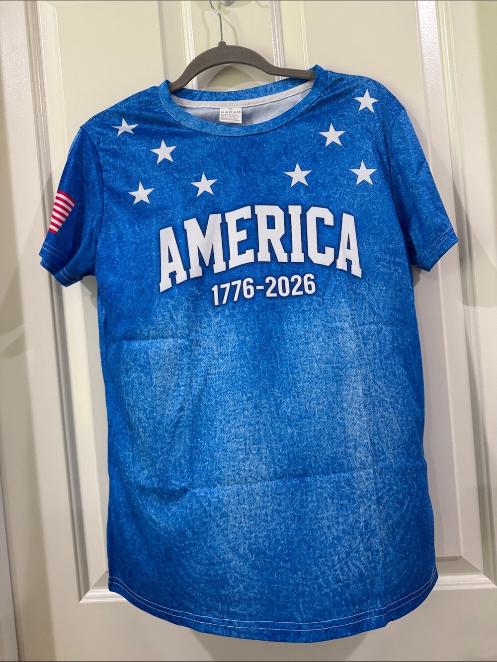 Women’s  Blue "America 1776-2026" Graphic Tee